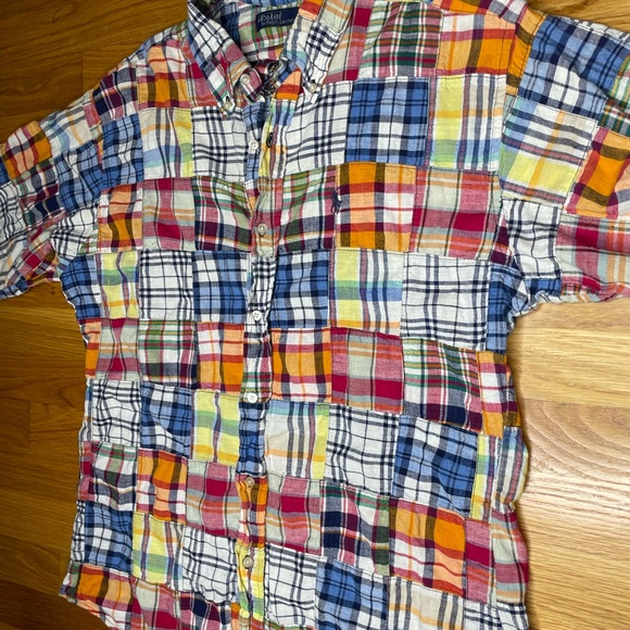 Vintage Polo Ralph Lauren Madras Plaid Casual Shirt - Picture 3 of 6